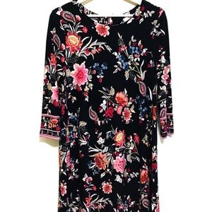LOFT ANN TAYLOR FLORAL SHIFT DRESS NWT.